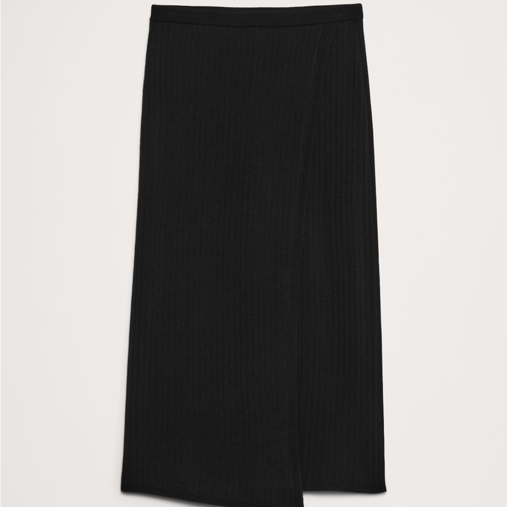 Banana Republic Wool Midi Wrap Skirt